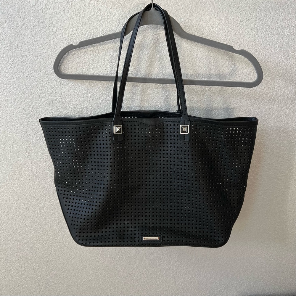 REBECCA MINKOFF Saffiano Leather Tote Bag
